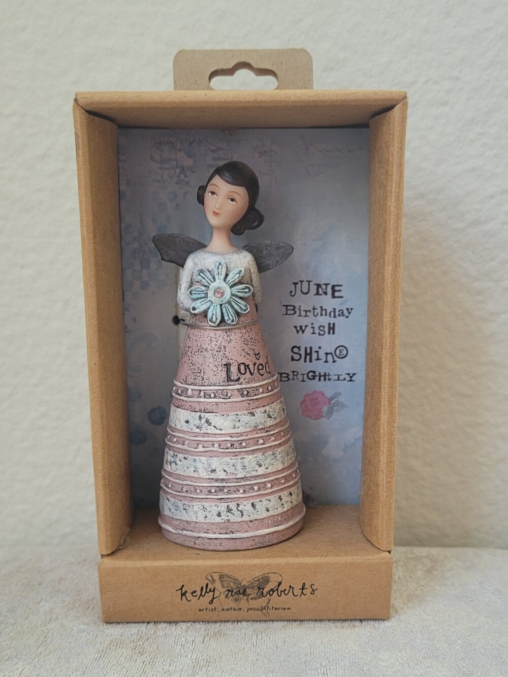 Kelly Rae Roberts June Birthday Wish Angel - Picture 3 of 6